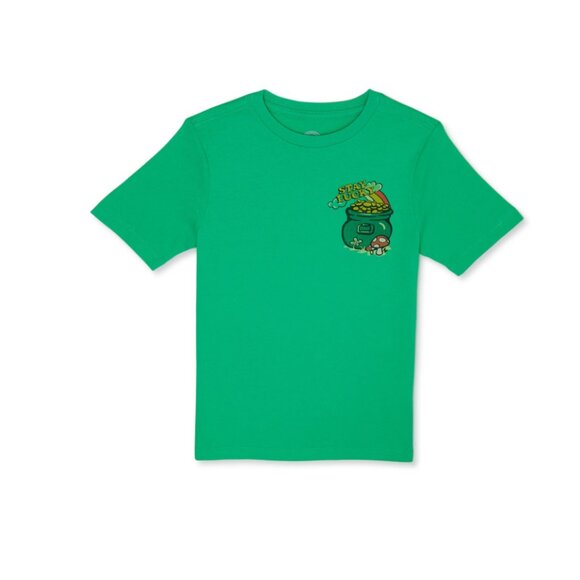 "Stay Lucky" Boys Saint Patrick's Day Shirt - Picture 1 of 10